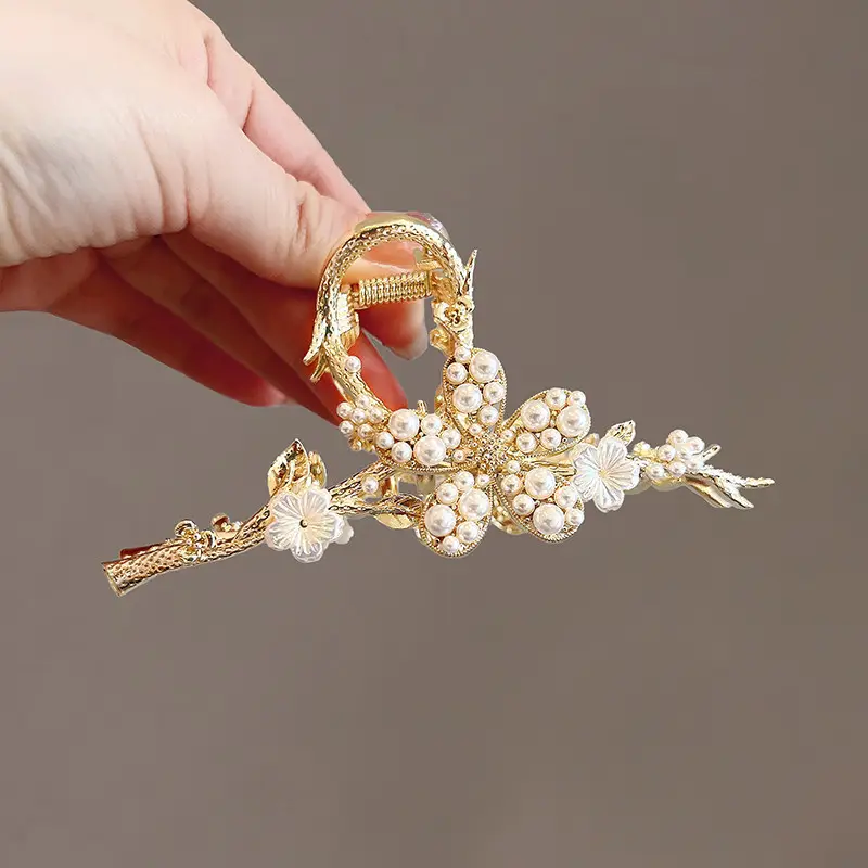 Korean Pearl Hairpin for Women Large Size