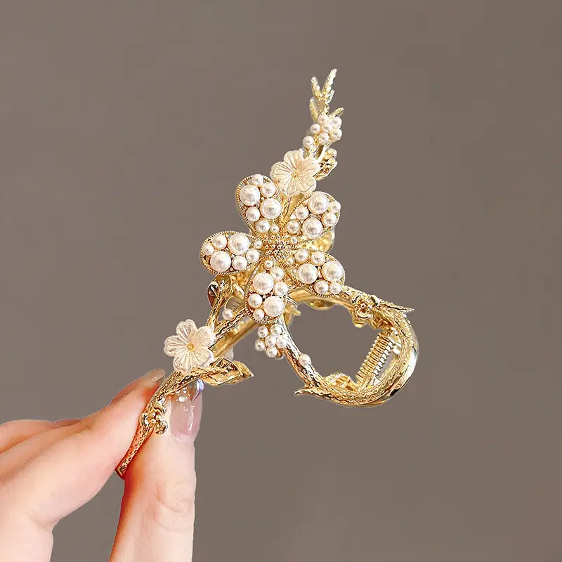 Korean Pearl Hairpin for Women Large Size
