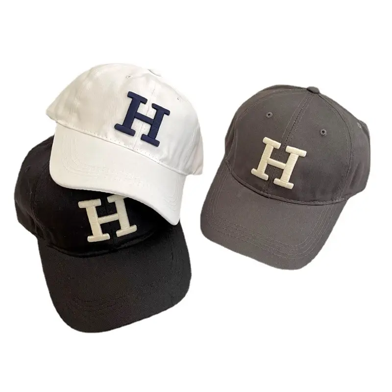Women's Blue H-Head Baseball Cap with Sunshade - Image 12