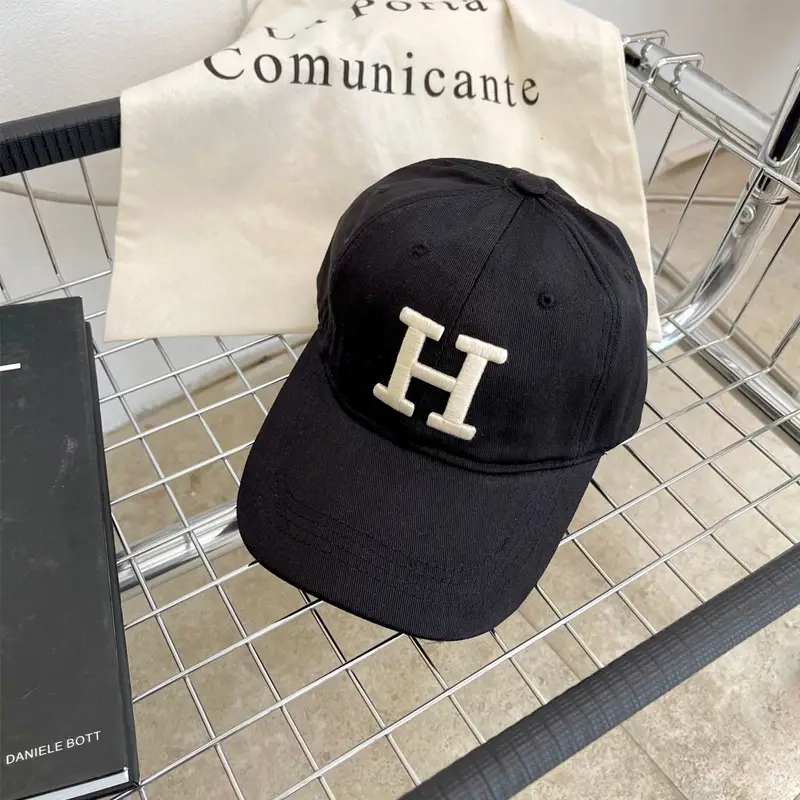 Women's Blue H-Head Baseball Cap with Sunshade - Image 2