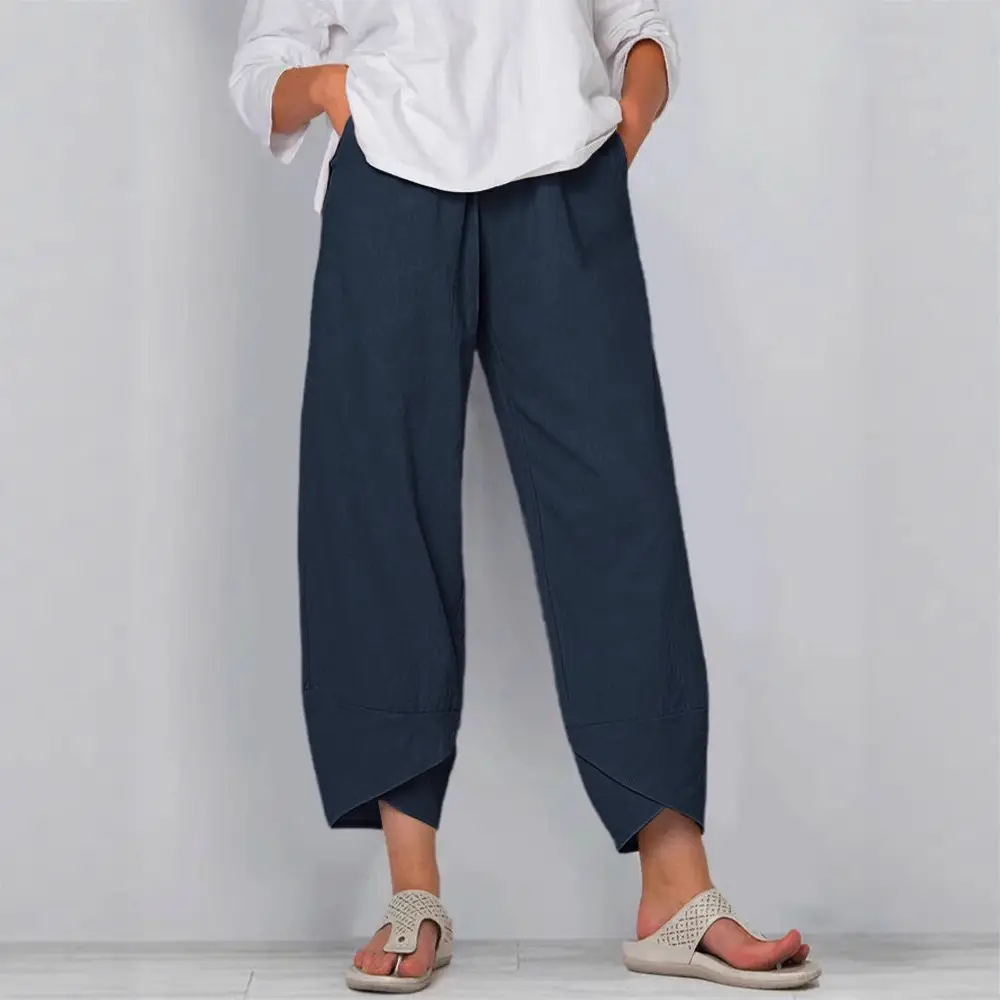 Women's Olive Green Loose Skinny Pants 2023 - Image 14