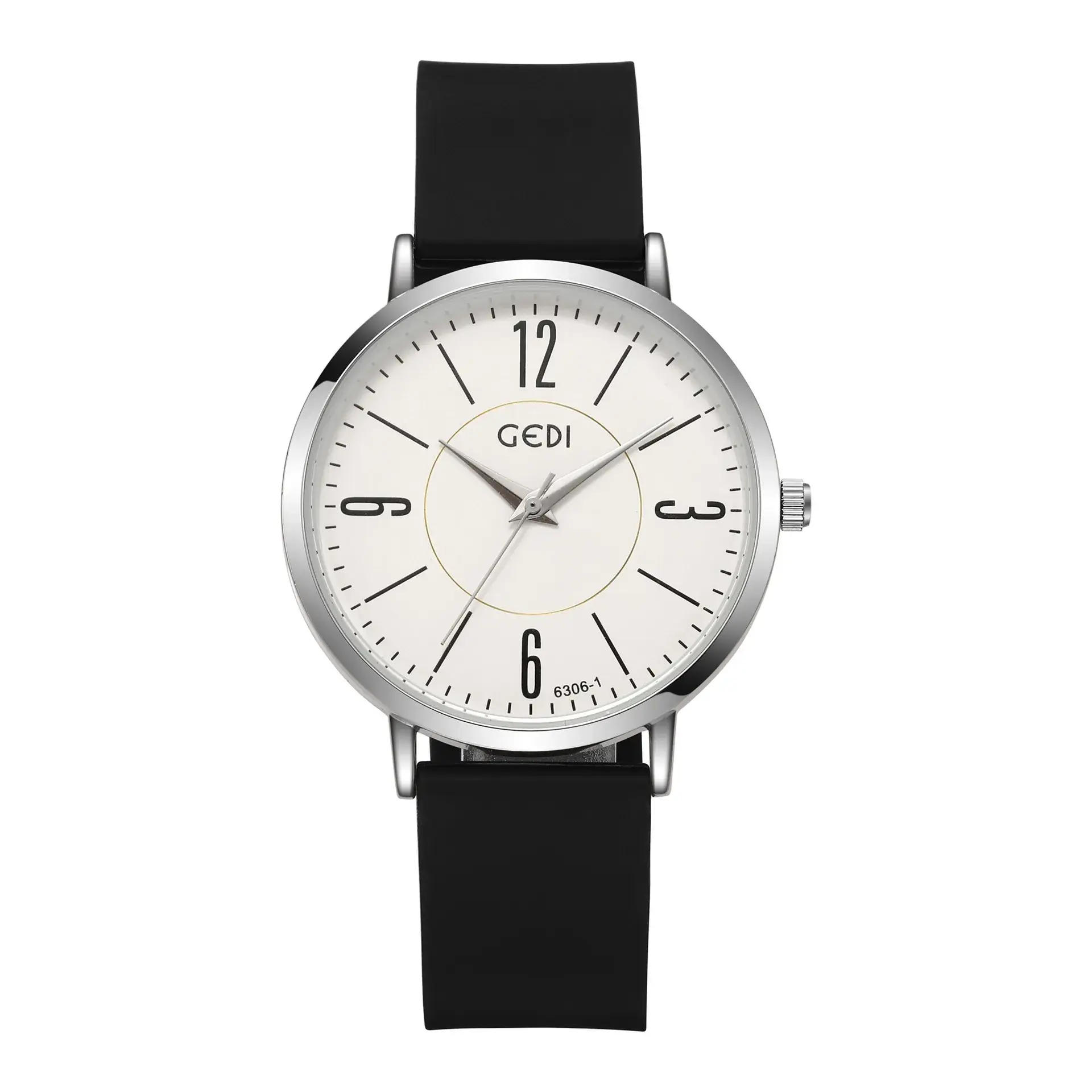 Goldie Couple Silicone Watch Set Waterproof Quartz Gift Watch - Image 3