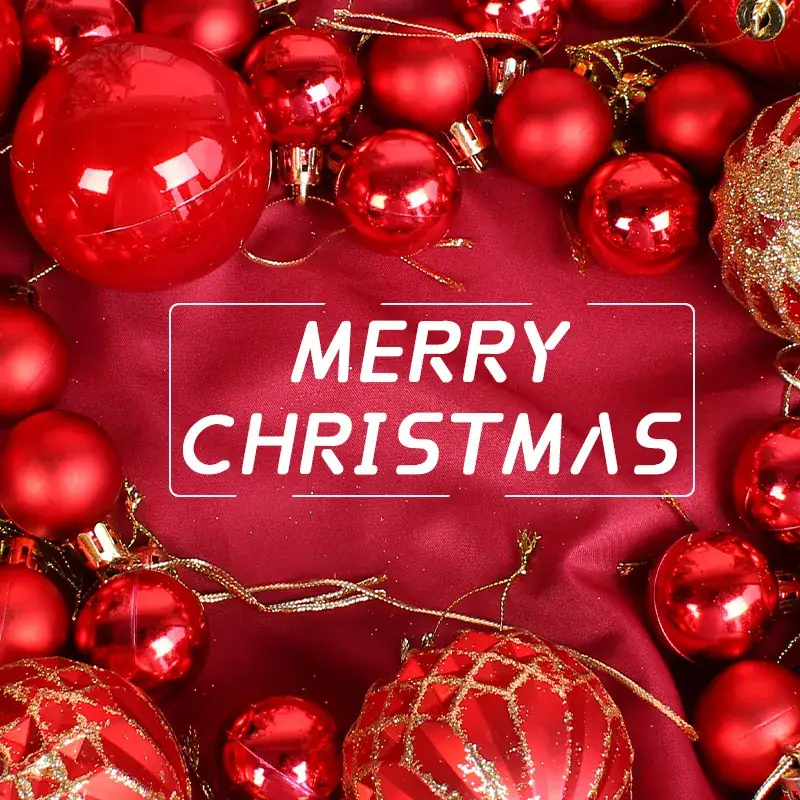 Red Christmas Ball Decorative Hanging Round Gift Box - Image 6