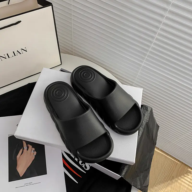 Small Fudge Advanced Sense Air Cushion Indoor Home Slippers Women's Non-slip Men's Soft Bottom eva Thick Bottom Couple's Shit Sandals - Image 7