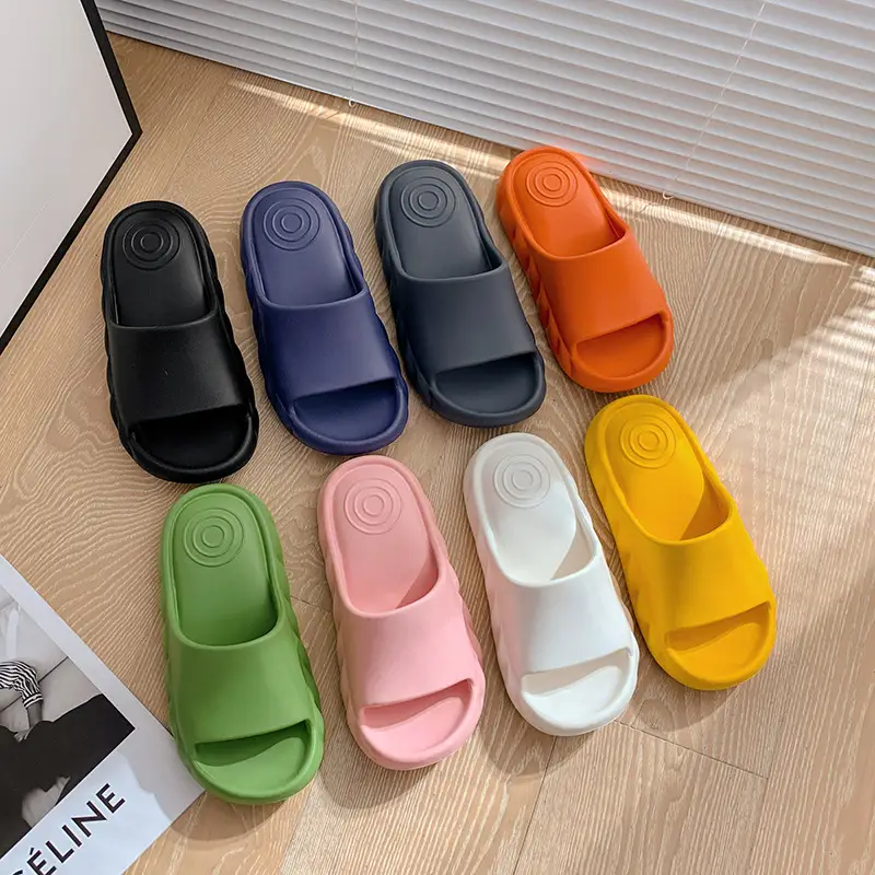 Small Fudge Advanced Sense Air Cushion Indoor Home Slippers Women's Non-slip Men's Soft Bottom eva Thick Bottom Couple's Shit Sandals - Image 8