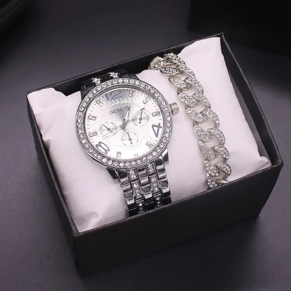 Gold Diamond Wristwatch Set for Men — feature 10