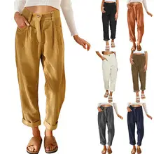Yellow Bell Pants with Slit Design for Women — feature 5