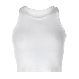 White Stretch Slim Fit Vest for Women - Image 7