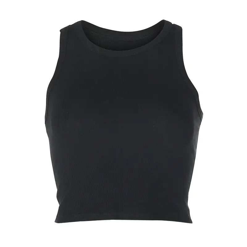 White Stretch Slim Fit Vest for Women - Image 2