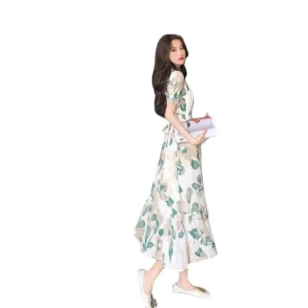 Printed Floral Waist Dress for Women Petit Summer - Image 7