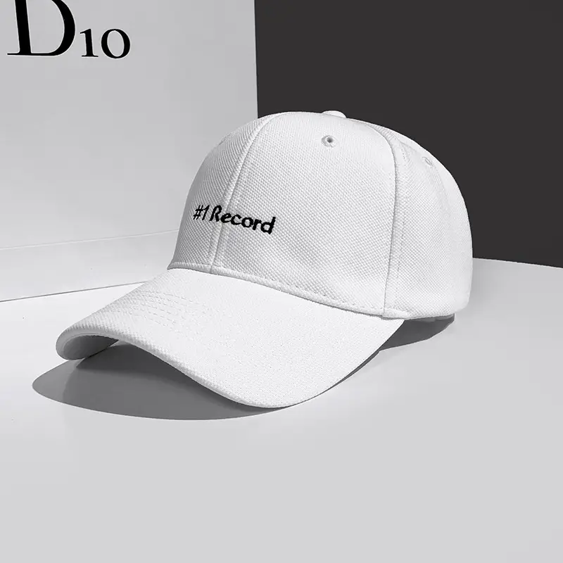 Women's White Black Baseball Cap with Brand Logo - Image 6