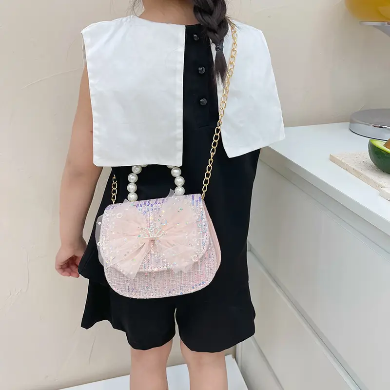 Cute Pearl Bow Shoulder Bag for Girls 2025 - Image 17
