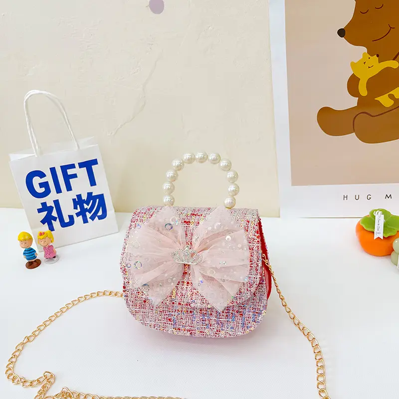 Cute Pearl Bow Shoulder Bag for Girls 2025 - Image 11