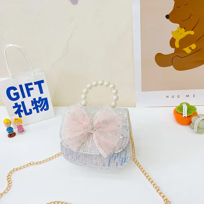 Cute Pearl Bow Shoulder Bag for Girls 2025 - Image 13