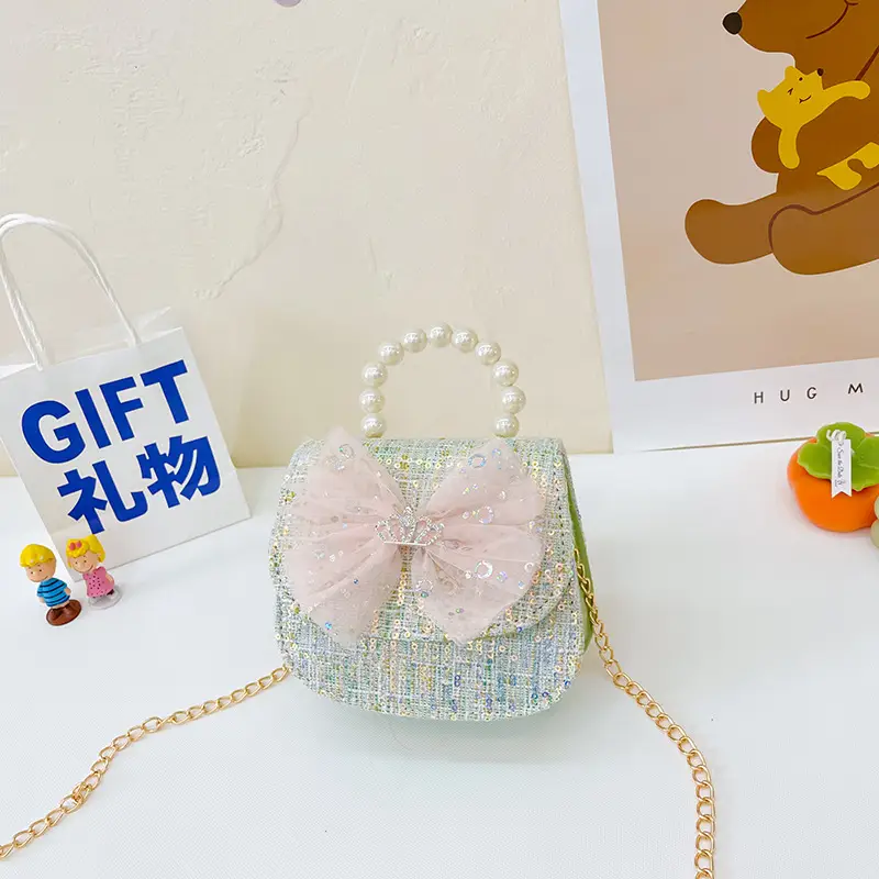 Cute Pearl Bow Shoulder Bag for Girls 2025 - Image 14