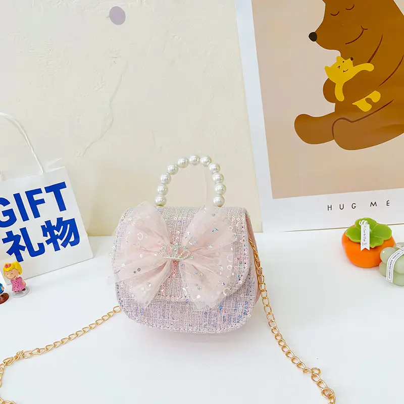 Cute Pearl Bow Shoulder Bag for Girls 2025 - Image 15