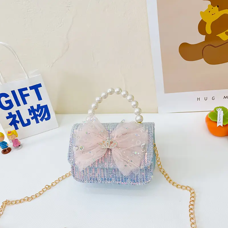 Cute Pearl Bow Shoulder Bag for Girls 2025 - Image 2