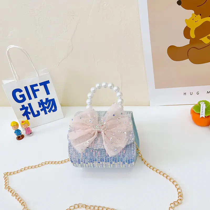 Cute Pearl Bow Shoulder Bag for Girls 2025 - Image 8