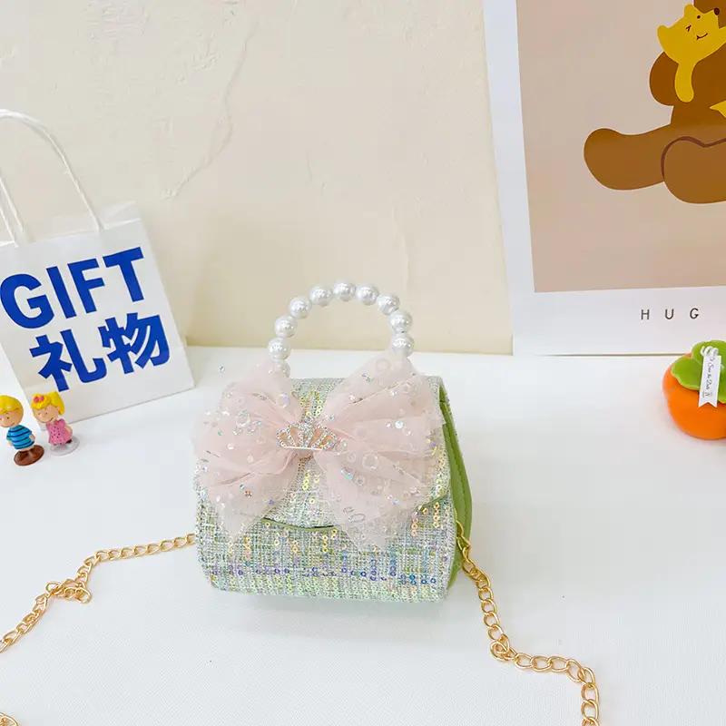 Cute Pearl Bow Shoulder Bag for Girls 2025 - Image 9