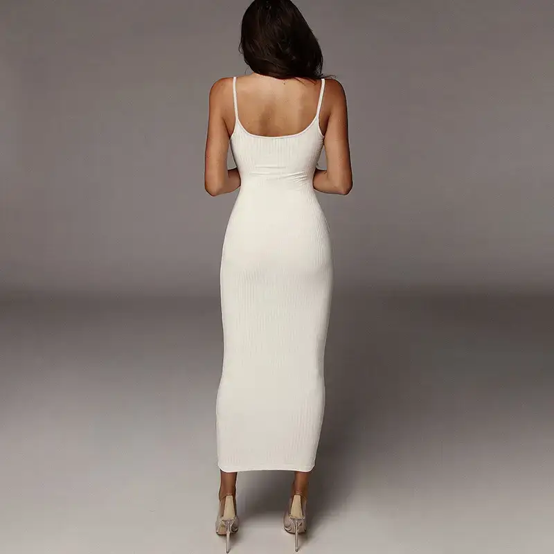 Women's Color-Blocking Backless Dress 2022 Summer - Image 8