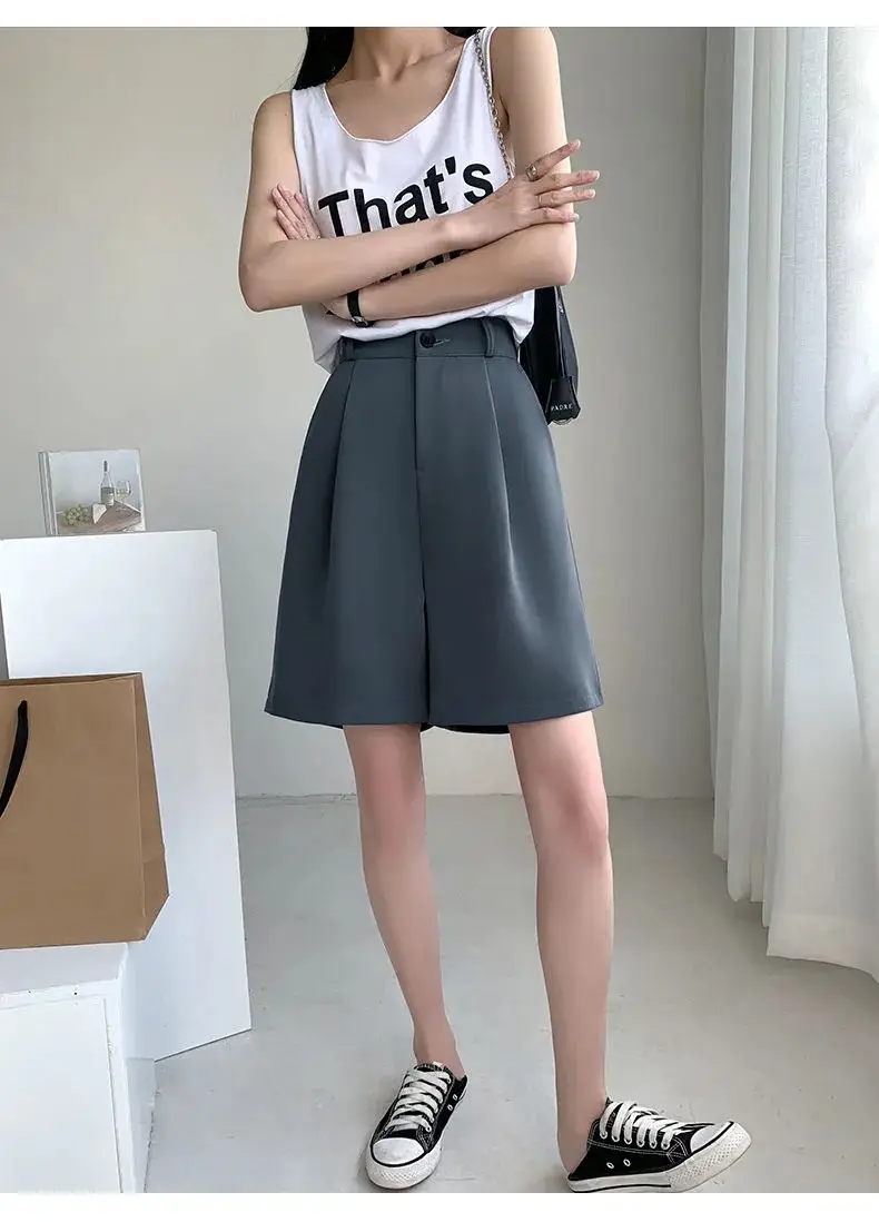 Black High Waist Slimming Shorts for Women Summer 2024 — feature 15