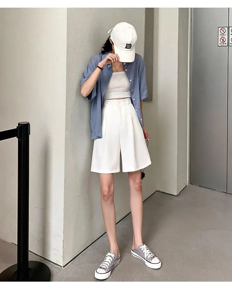 Black High Waist Slimming Shorts for Women Summer 2024 — feature 19