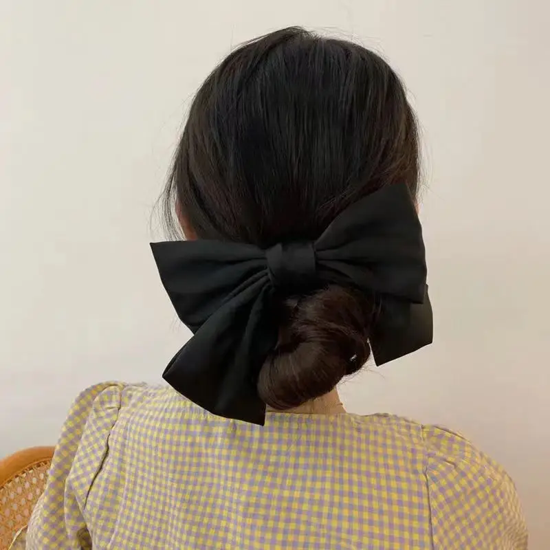 French Chic Satin Bow Hairpin for Women