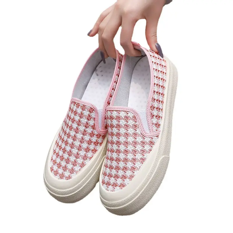 Spring and Autumn Korean Fashion Women's Single Shoes Canvas Shoes Casual and Comfortable Slip-On Lazy Student Shoes Manufacturer Wholesale Breathable - Image 5