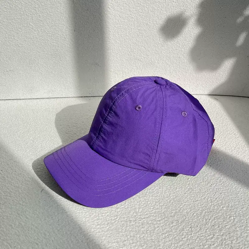 Purple Thin Baseball Cap for Women Washable Sun Hat — feature 47