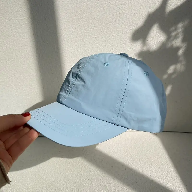 Purple Thin Baseball Cap for Women Washable Sun Hat - Image 6
