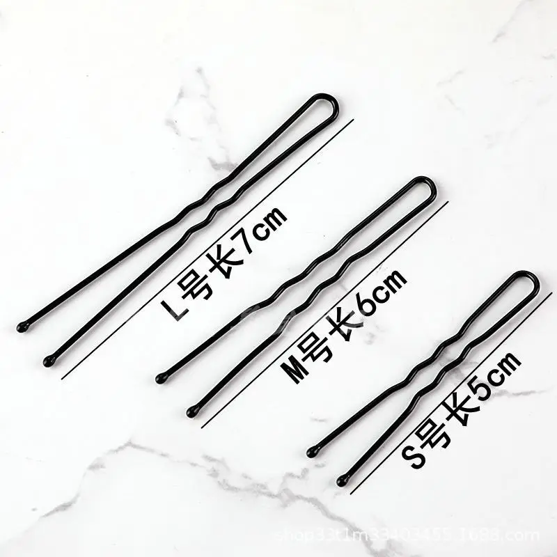 U-Shaped Hairpin Black 6cm Large Hair Evening Styling - Image 7