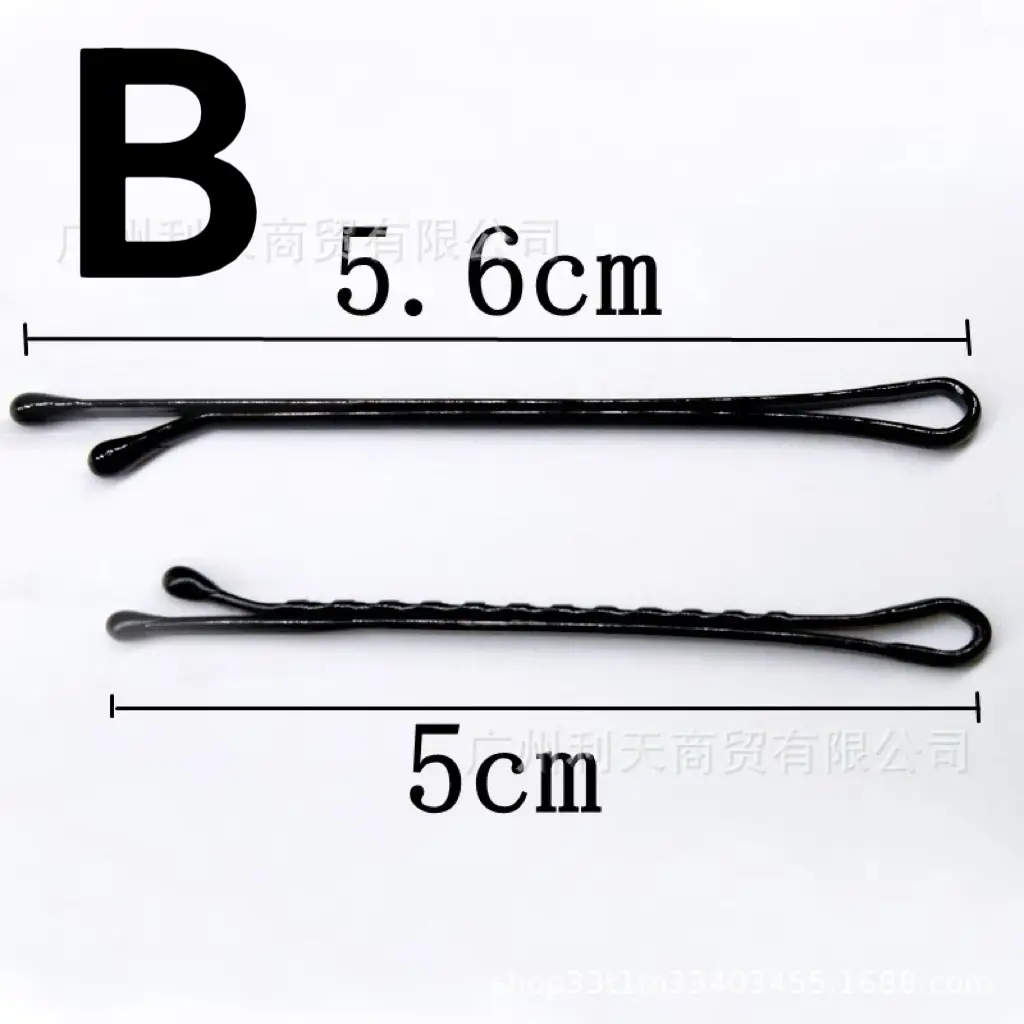 U-Shaped Hairpin Black 6cm Large Hair Evening Styling - Image 2
