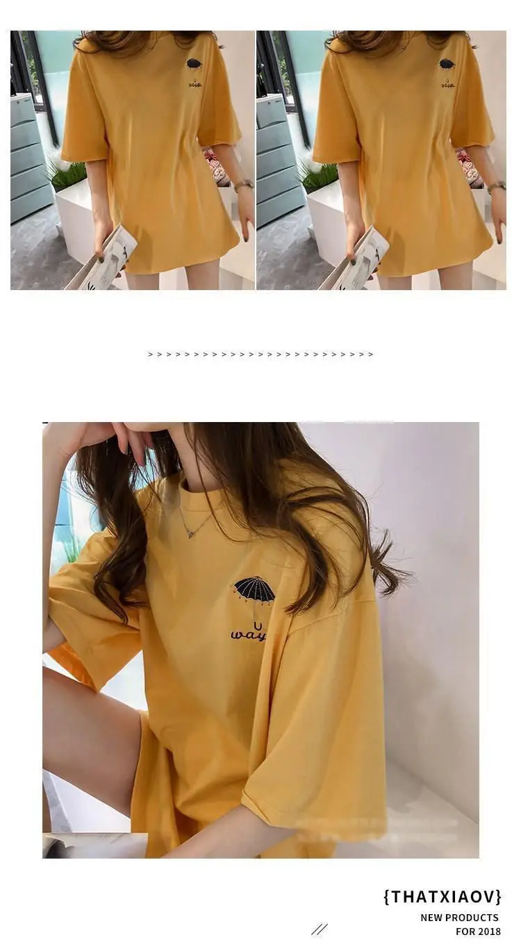 Maternity T-shirt Purple Korean Style Short Sleeve — feature 10