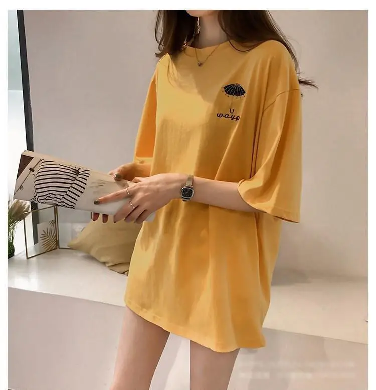 Maternity T-shirt Purple Korean Style Short Sleeve — feature 12