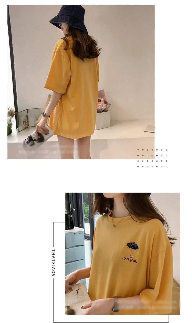 Maternity T-shirt Purple Korean Style Short Sleeve — feature 13