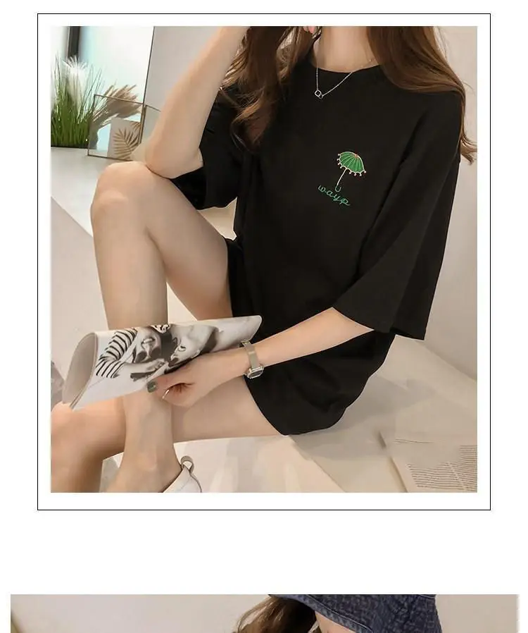 Maternity T-shirt Purple Korean Style Short Sleeve — feature 16