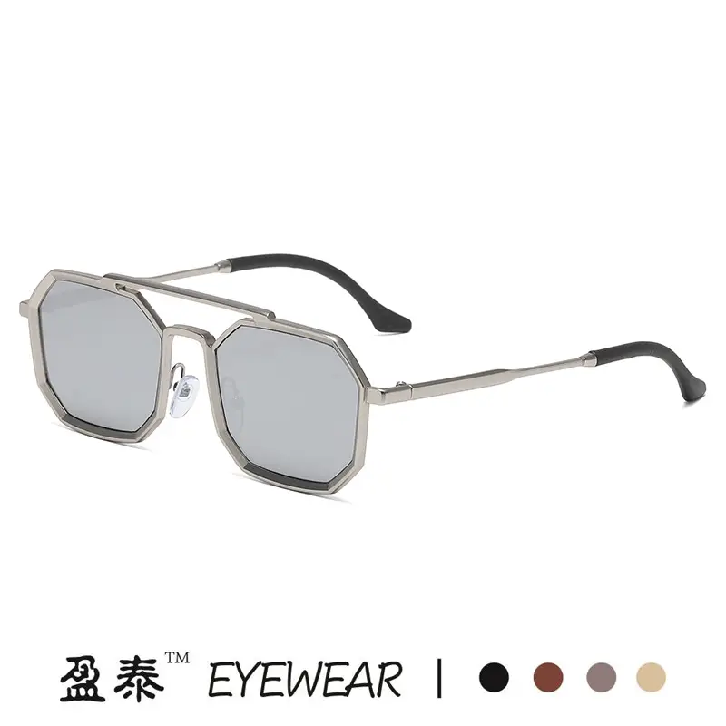 Gold Black Steampunk Sunglasses for Men