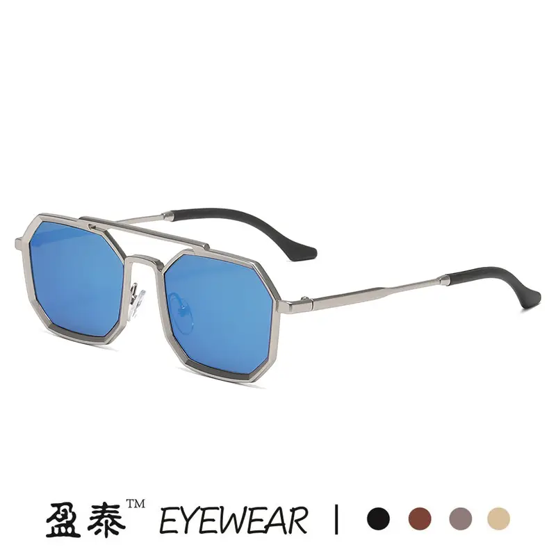 Gold Black Steampunk Sunglasses for Men