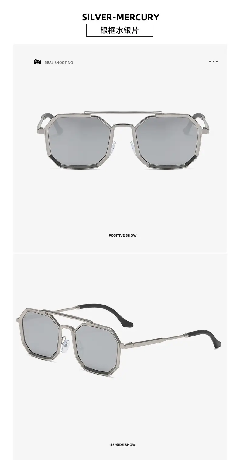 Gold Black Steampunk Sunglasses for Men — feature 18