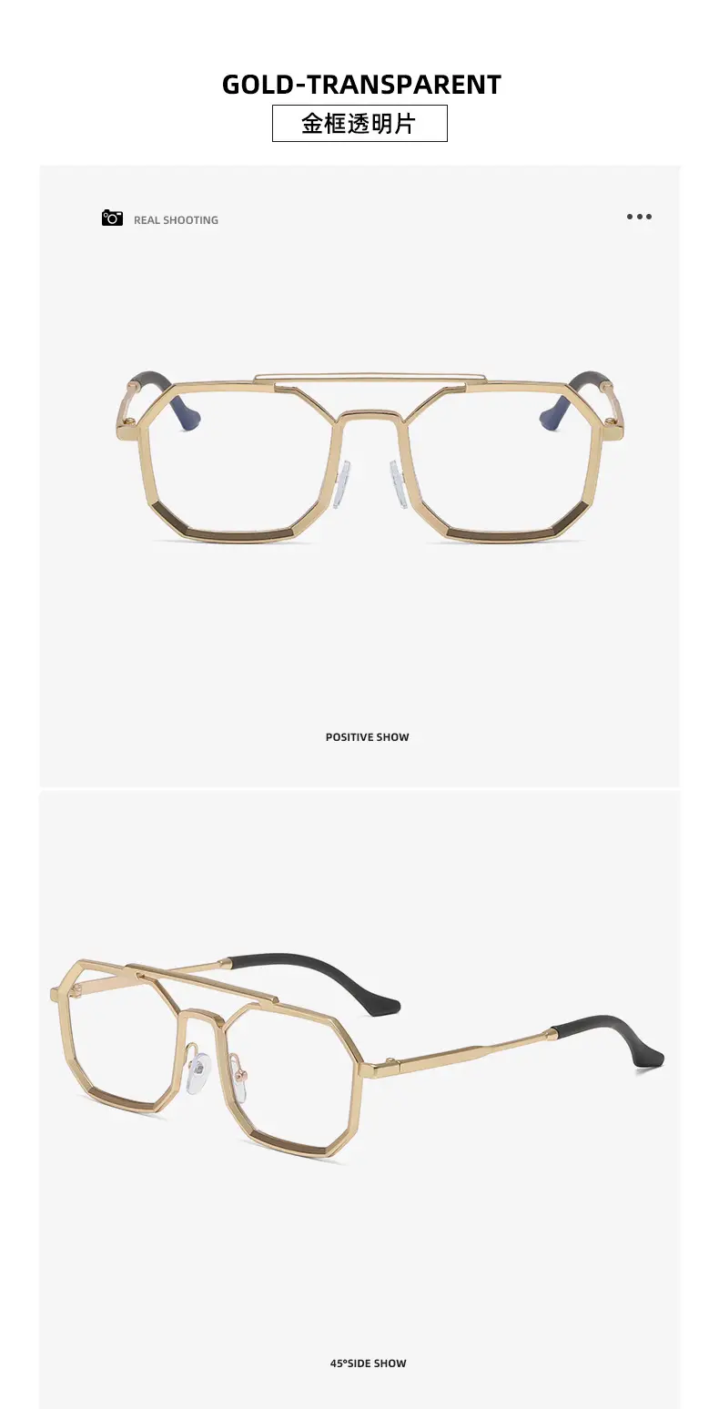 Gold Black Steampunk Sunglasses for Men — feature 23