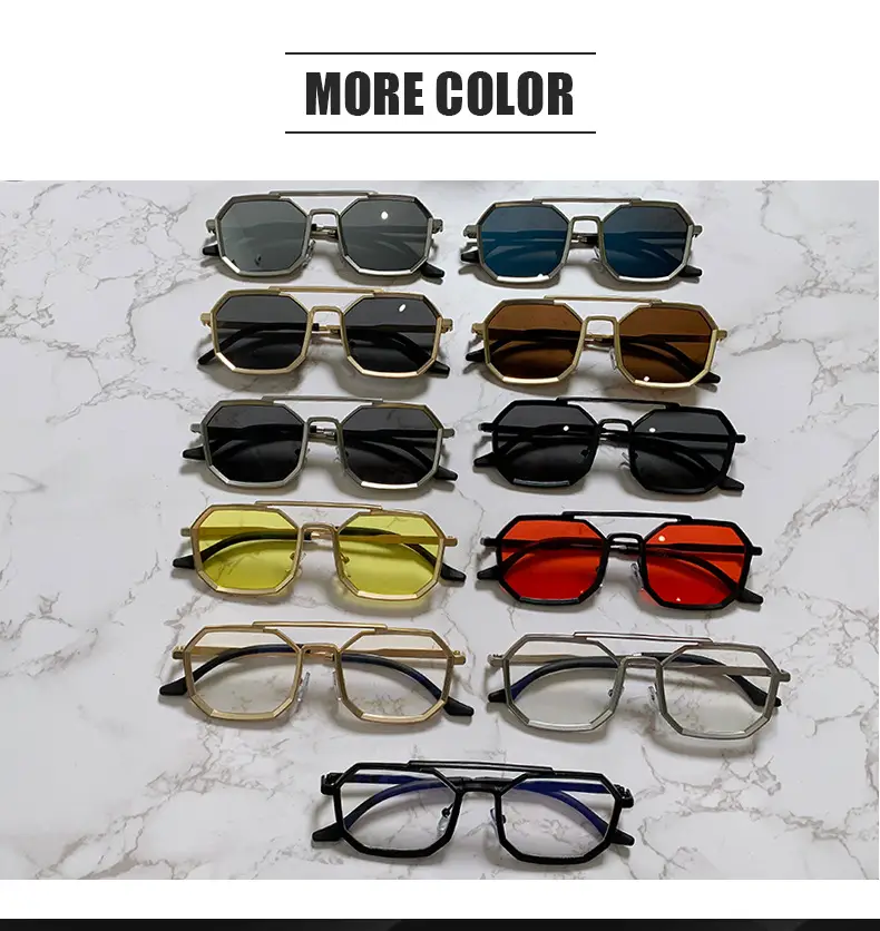 Gold Black Steampunk Sunglasses for Men — feature 25