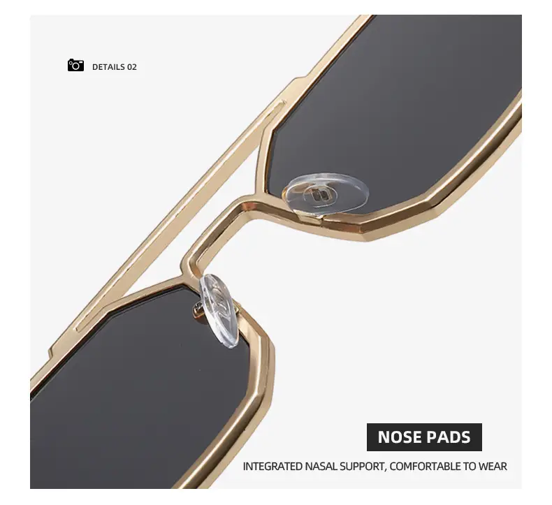 Gold Black Steampunk Sunglasses for Men — feature 27