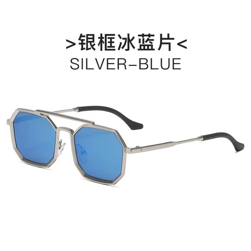 Gold Black Steampunk Sunglasses for Men