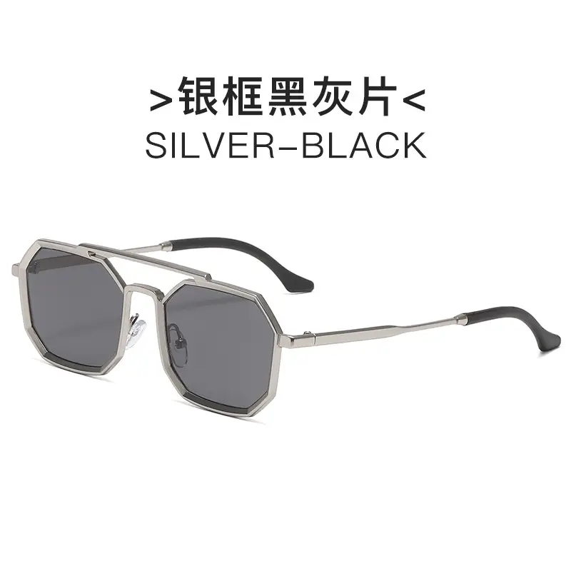 Gold Black Steampunk Sunglasses for Men