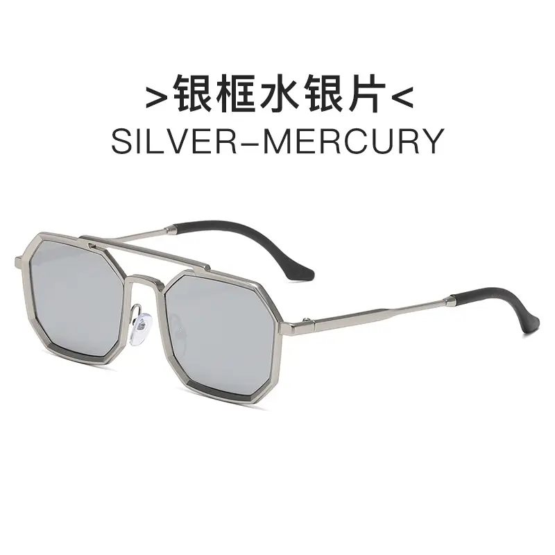 Gold Black Steampunk Sunglasses for Men