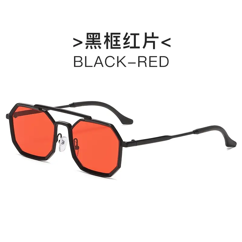 Gold Black Steampunk Sunglasses for Men