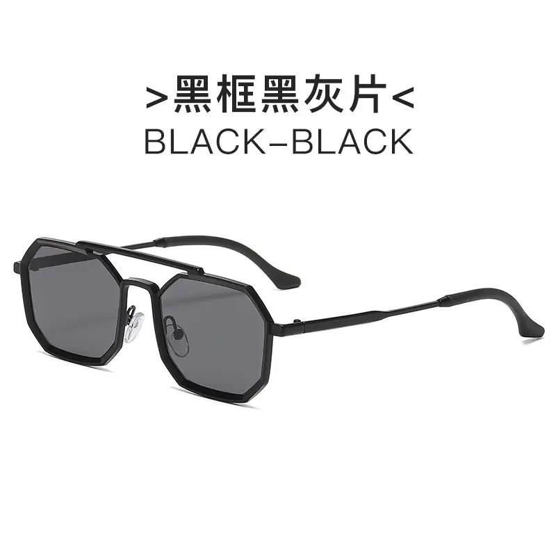 Gold Black Steampunk Sunglasses for Men
