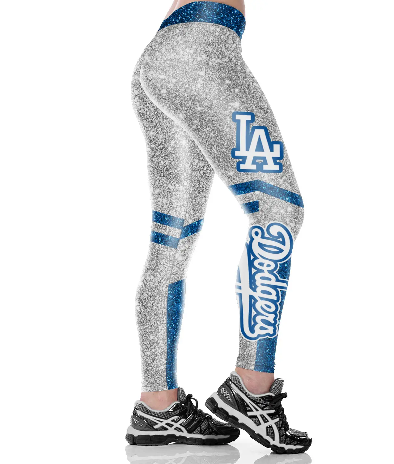 Sexy Hip-Lifting Yoga Pants for Women with Red & Silver Design - Image 11