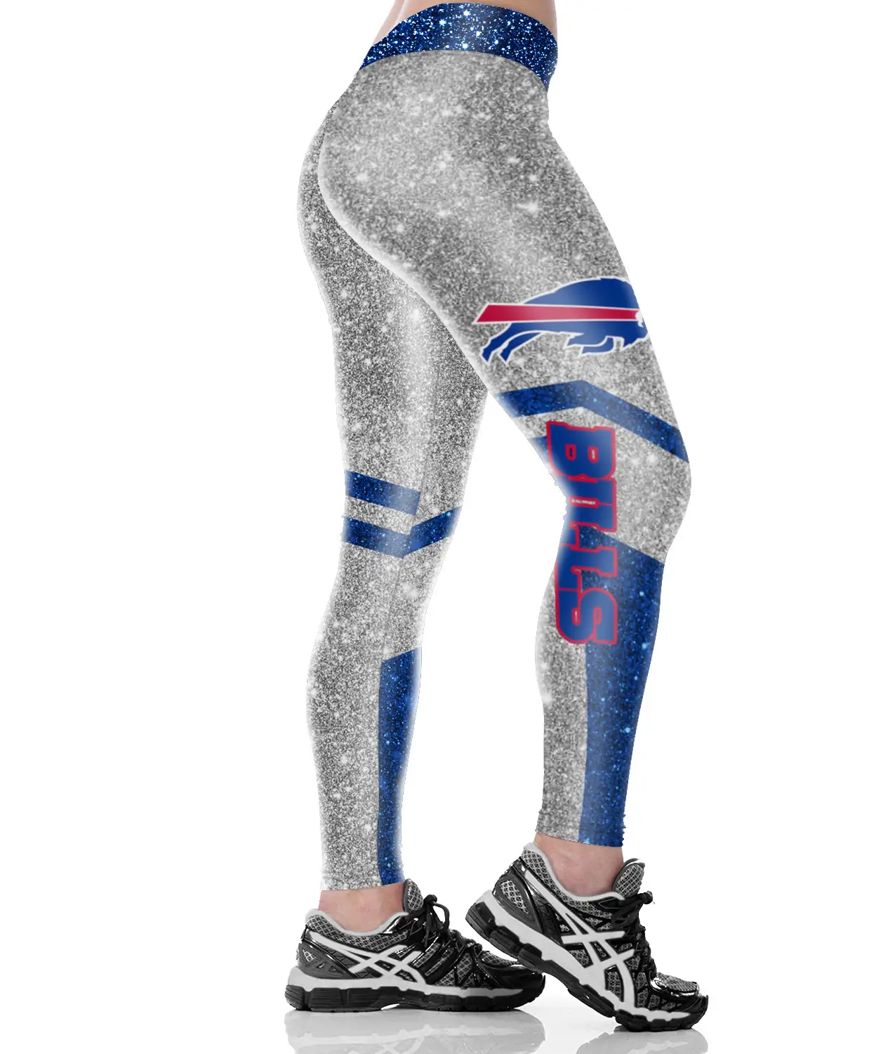 Sexy Hip-Lifting Yoga Pants for Women with Red & Silver Design - Image 12