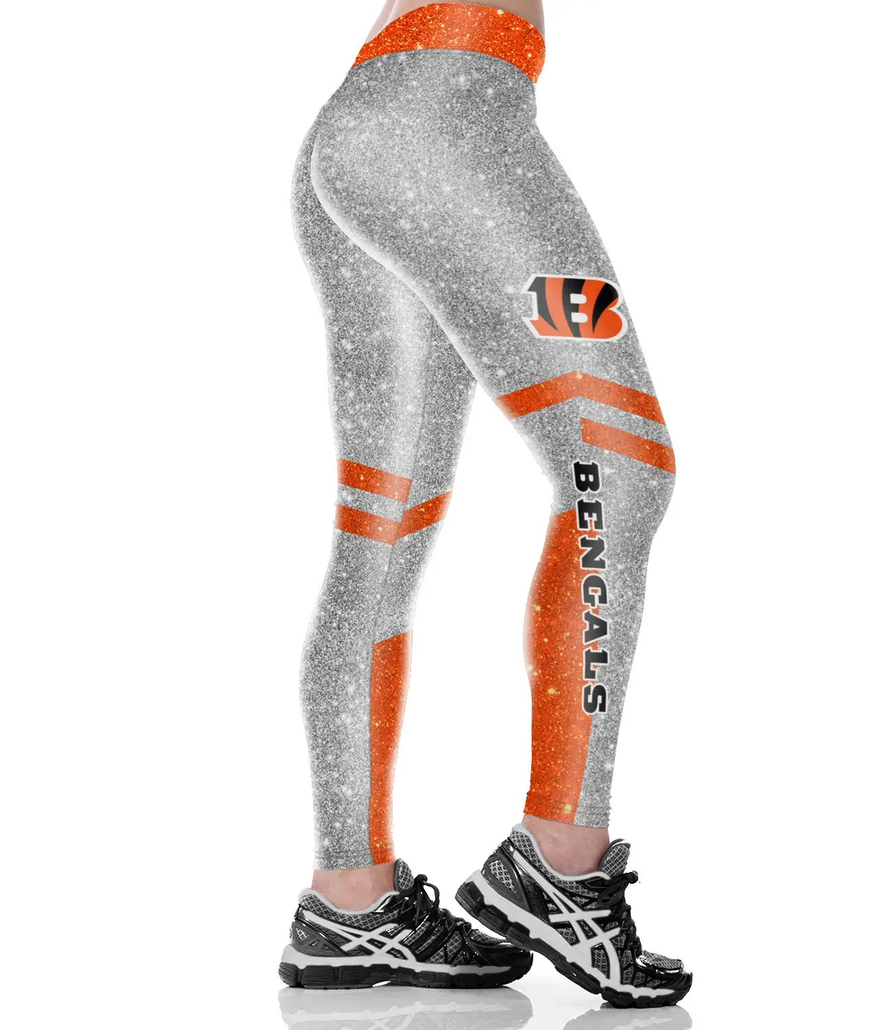 Sexy Hip-Lifting Yoga Pants for Women with Red & Silver Design - Image 13